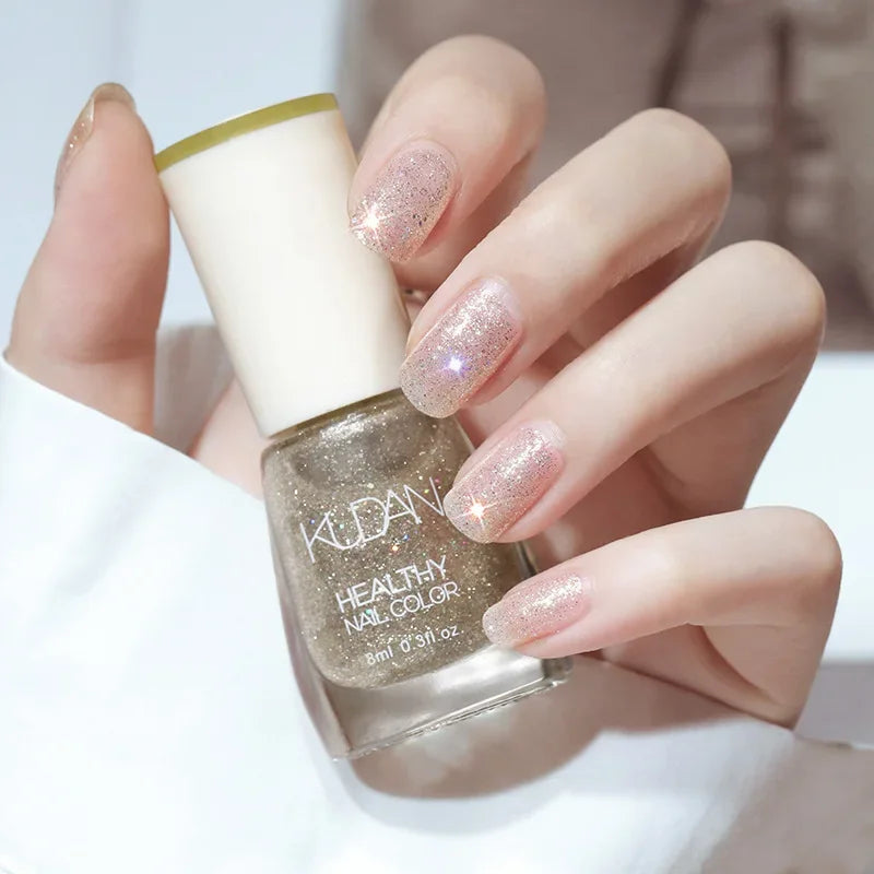 Nail Polish White Fine Glitter & More