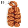 3PCS French Curls Braiding Hair Extensions Synthetic Loose Deep Wave Crochet Braids Pre Stretched Spiral Curly Hair for Women