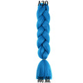 Synthetic 1Pcs 24inch 100g Braiding Hair Box Braids Colorful Twist Braiding Hair Extensions Synthetic Crochet Braiding
