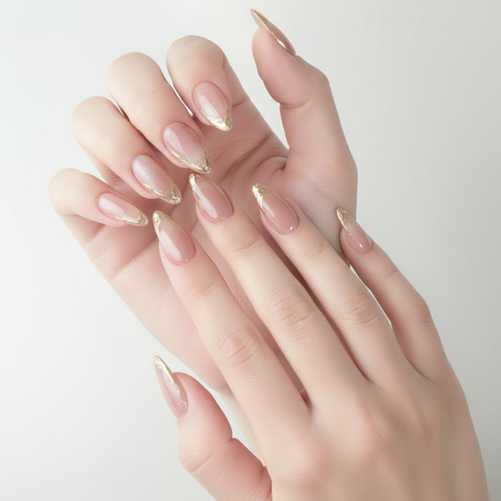 3D Acrylic False Nails Almond Medium Press on Fake Nails & More (37 Options)