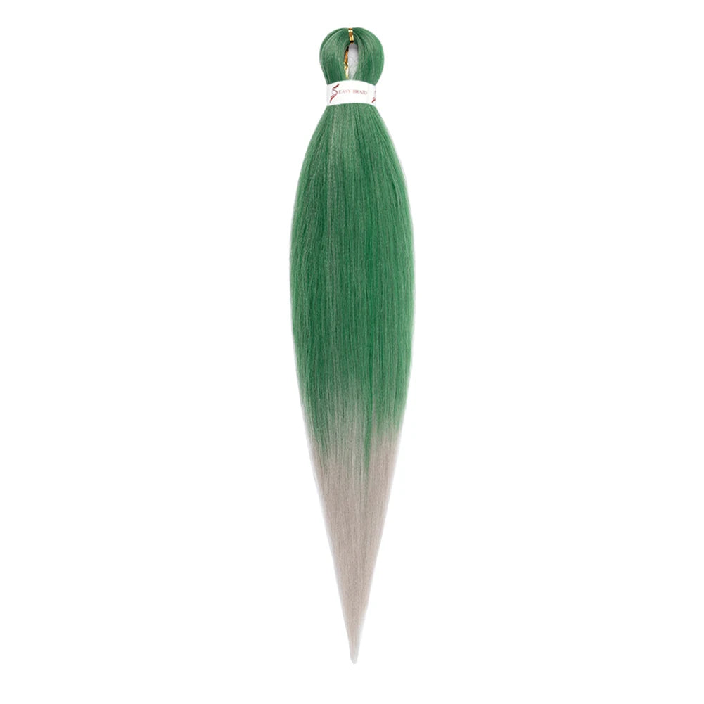 Pre-stretched Synthetic Braiding Hair Ombre Professional Easy  Hot Water Setting Soft  Crochet Braid Hair  Extensions