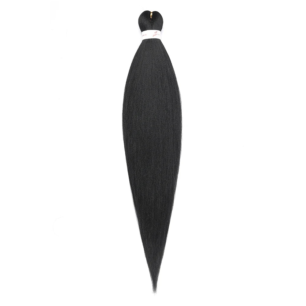 Pre-stretched Synthetic Braiding Hair Ombre Professional Easy  Hot Water Setting Soft  Crochet Braid Hair  Extensions