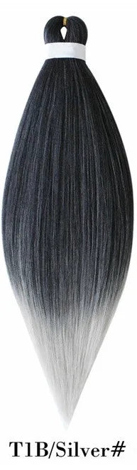 Synthetic Pre Stretched Braiding Hair Light Pink Braiding Hair Yaki Texture Hot Water Setting Professional Braids Hair 24 Inches