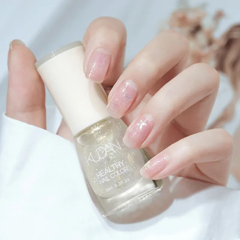 Nail Polish White Fine Glitter & More