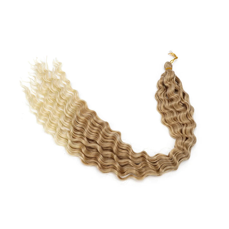 30Inch Synthetic Long Curly Braiding Hair Extension Crochet Hair for Black Women Long Deep Wave Wet and Wavy Braiding Hair