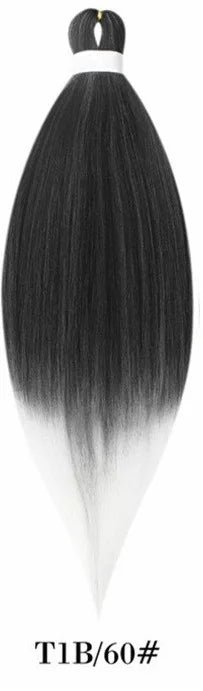 Synthetic Pre Stretched Braiding Hair Light Pink Braiding Hair Yaki Texture Hot Water Setting Professional Braids Hair 24 Inches