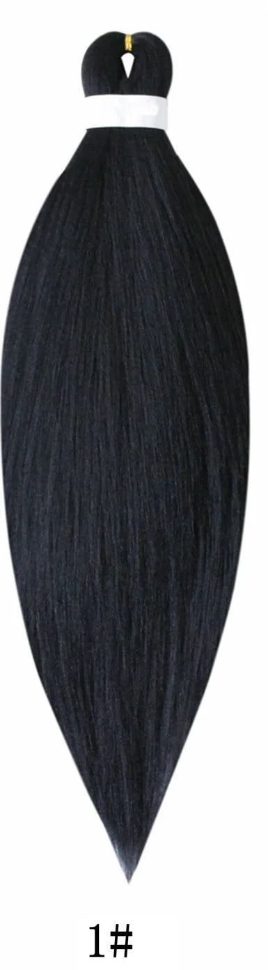 Synthetic Pre Stretched Braiding Hair Light Pink Braiding Hair Yaki Texture Hot Water Setting Professional Braids Hair 24 Inches