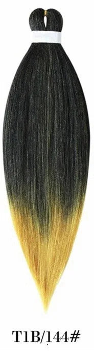 Synthetic Pre Stretched Braiding Hair Light Pink Braiding Hair Yaki Texture Hot Water Setting Professional Braids Hair 24 Inches