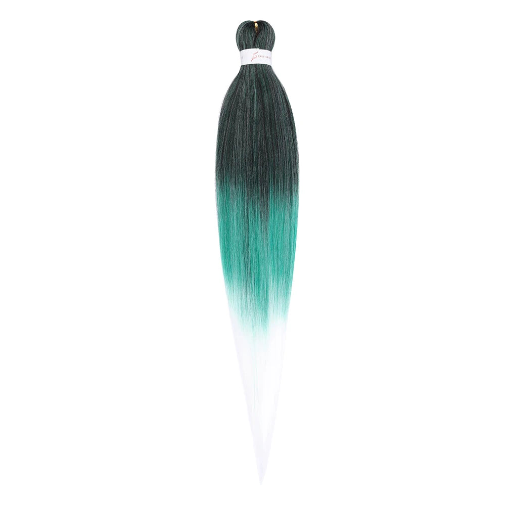 Pre-stretched Synthetic Braiding Hair Ombre Professional Easy  Hot Water Setting Soft  Crochet Braid Hair  Extensions