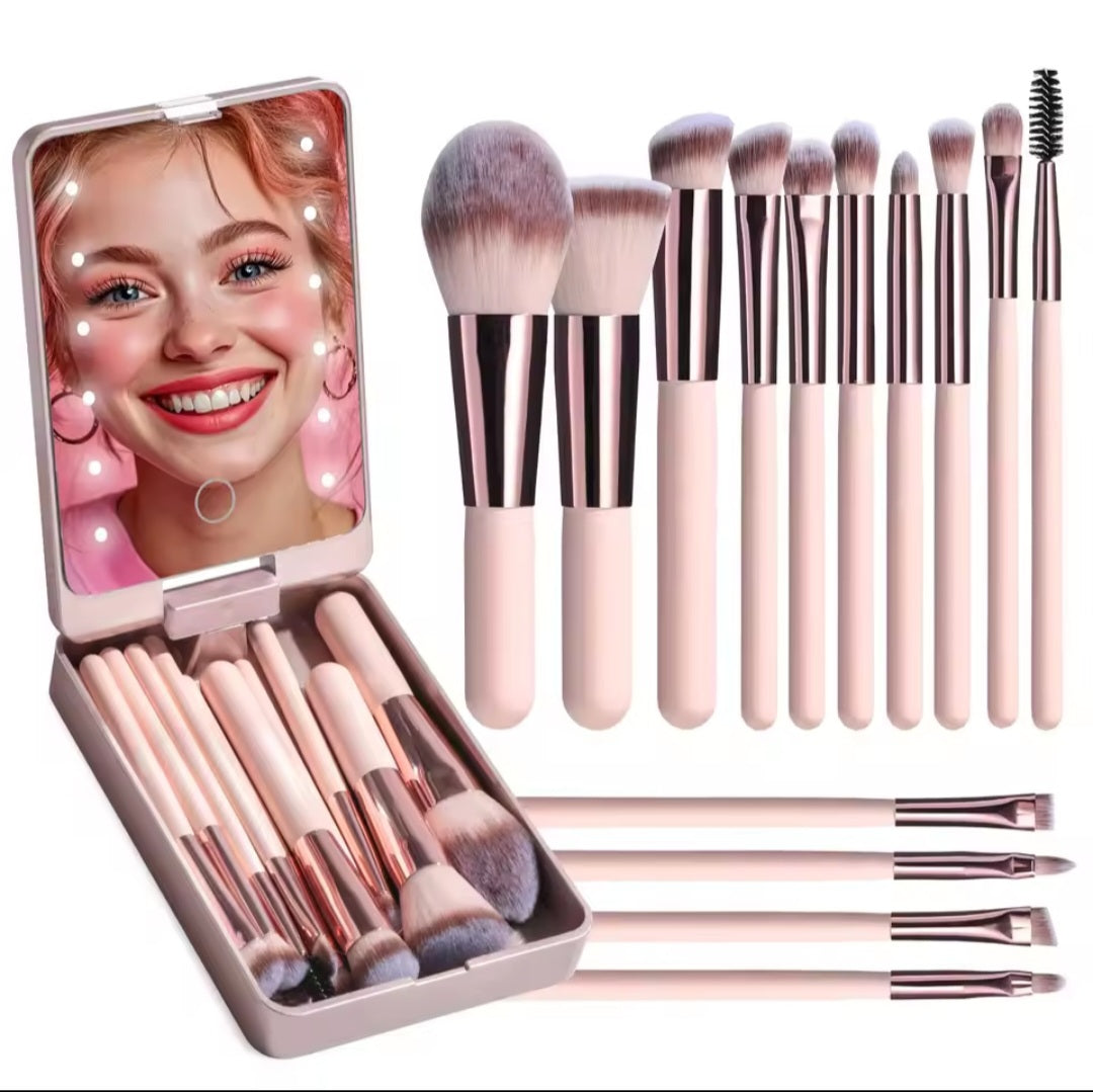 Led Lightup Makeup Brush & Case