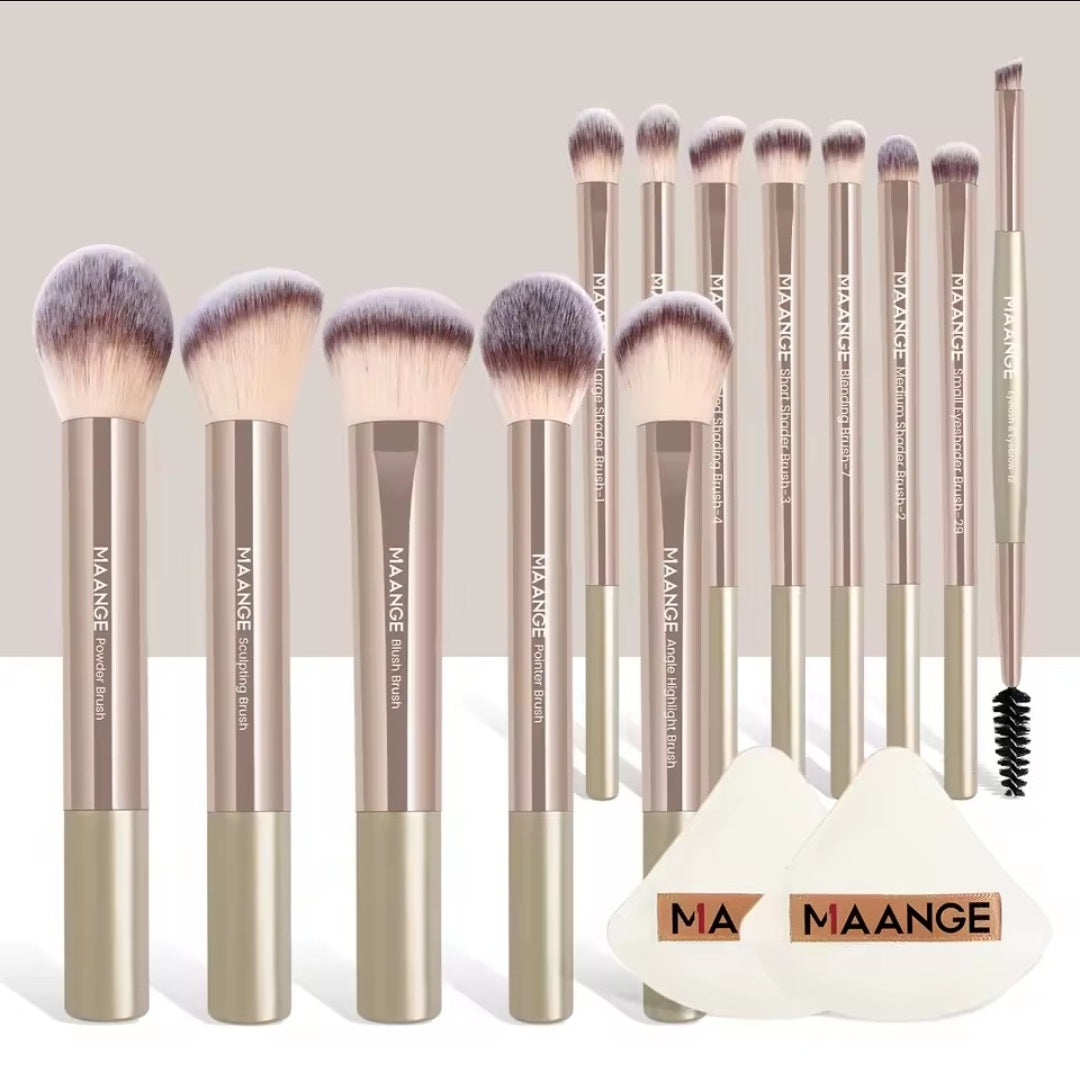 MAANGE Premium Makeup Brush Set (13 Brushes)
