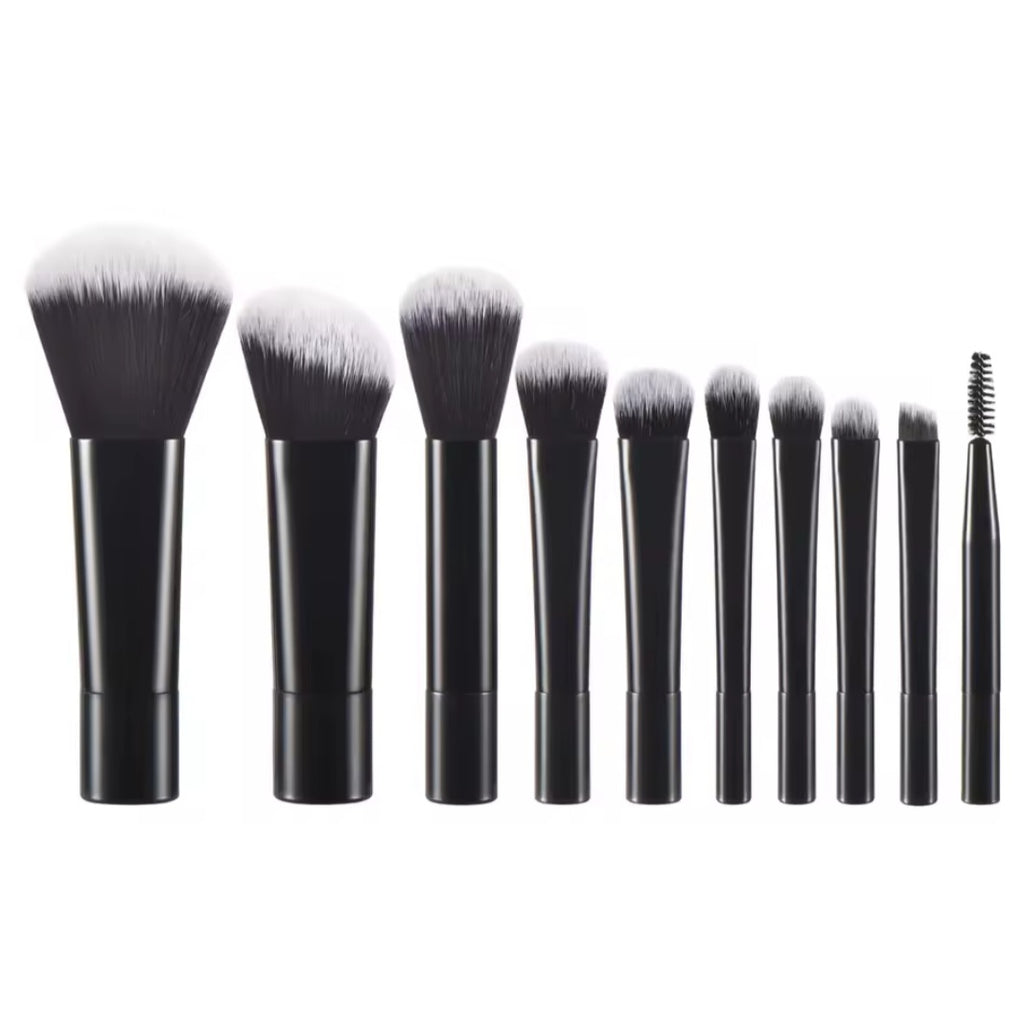 10 pcs Mini Makeup Brush Travel Set Portable Puff Brush Professional Makeup tool set