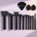 10 pcs Mini Makeup Brush Travel Set Portable Puff Brush Professional Makeup tool set