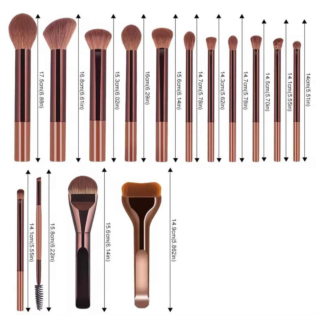Makeup Brush Set (15 items)