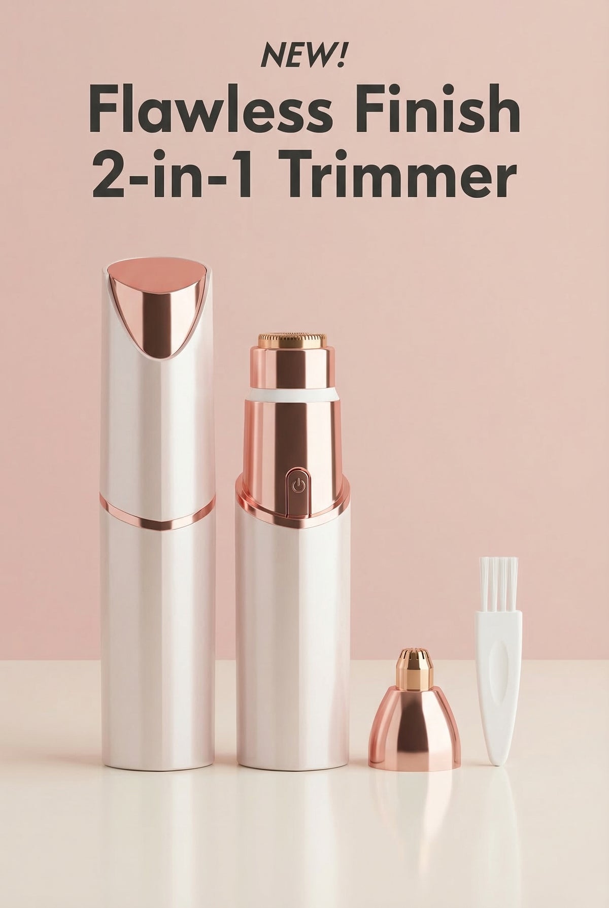 Eyebrow Facial Hair Remover for Women: Portable Electric 2 in 1 Electric Shaver and Facial Trimmer Rechargeable