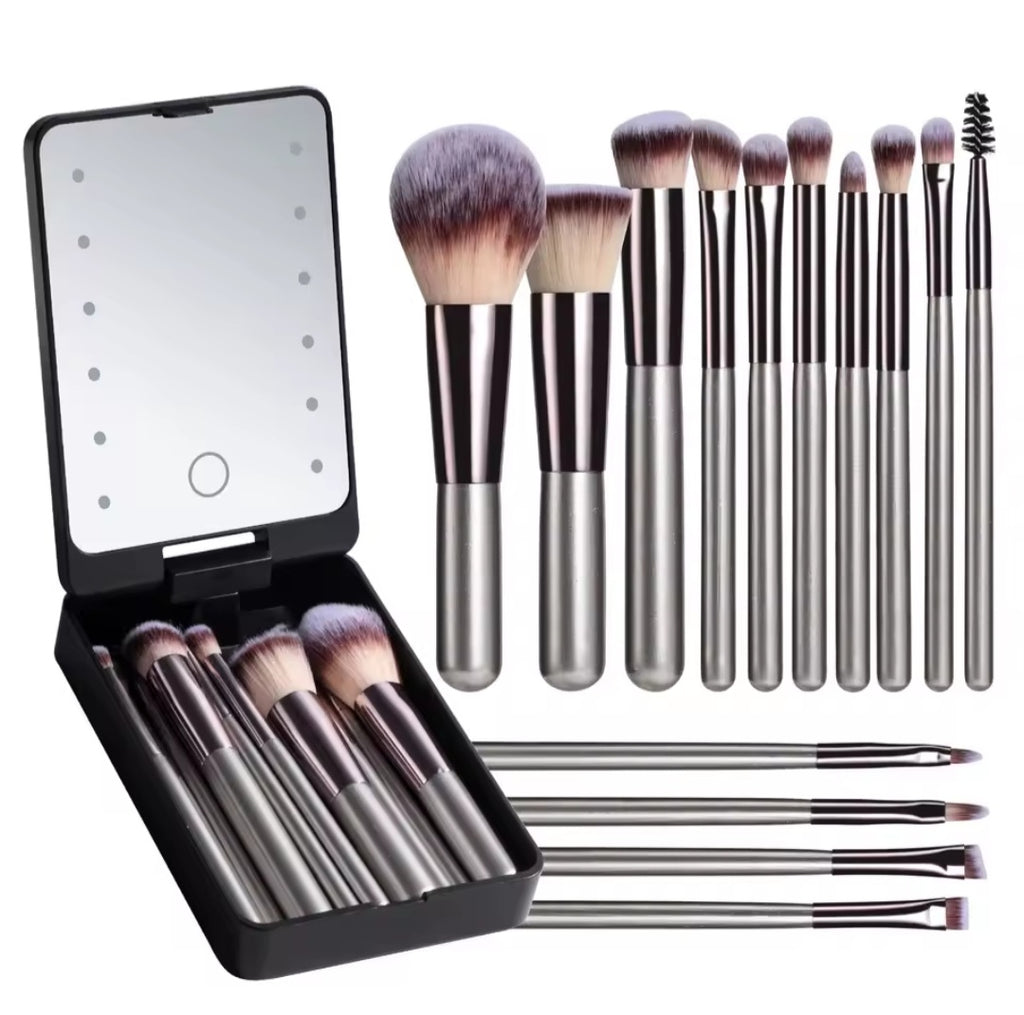 Led Lightup Makeup Brush & Case