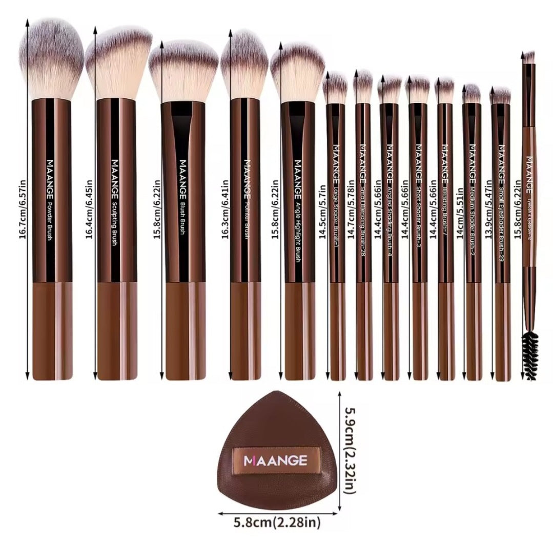 MAANGE Premium Makeup Brush Set (13 Brushes)