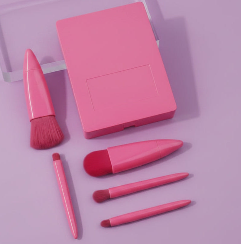 5pcs Travel Size Makeup Brushes Set Mini makeup Brushes
